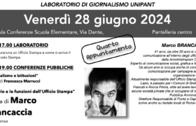 Pantelleria: Marco Brancaccia ospite del Laboratorio di Giornalismo Unipant di domani