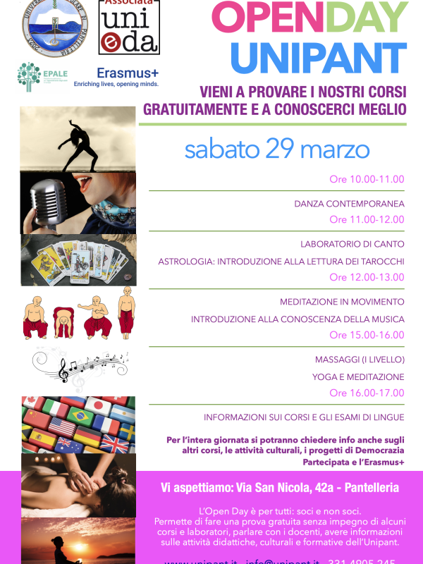 Locandina Open Day Unipant