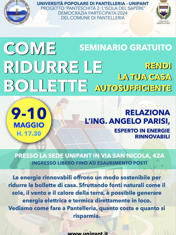 Locandina Seminari Energia DP2024