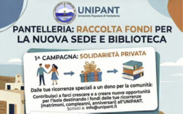 Pantelleria: UNIPANT lancia due campagne di raccolta fondi per la nuova sede e la Biblioteca integrata polifunzionale di Pantelleria